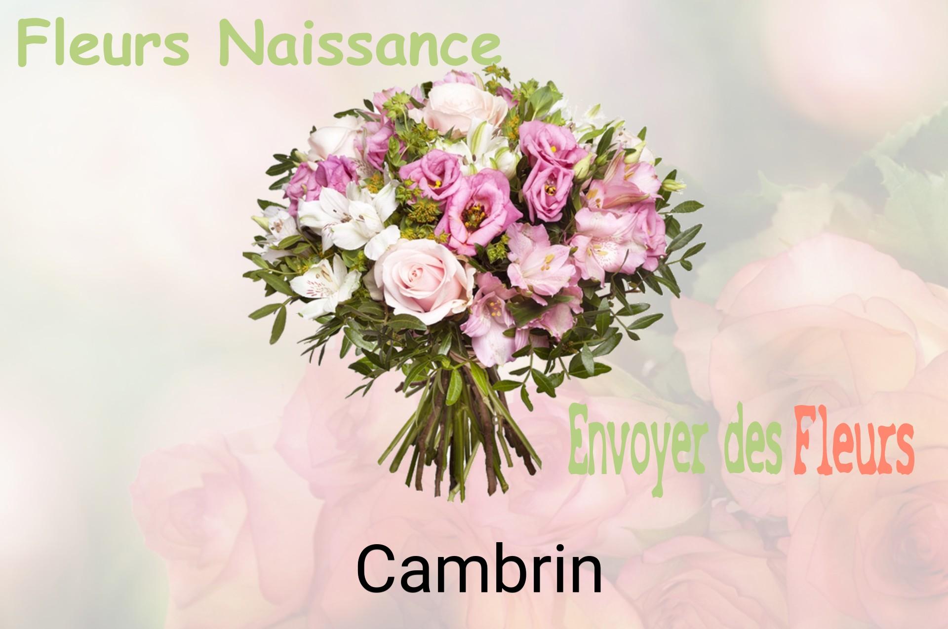 Bouquet de fleurs de naissance livré à Cambrin